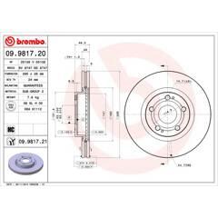 BREMBO Set van 2 remschijven 8020584214527 on Productcaster.