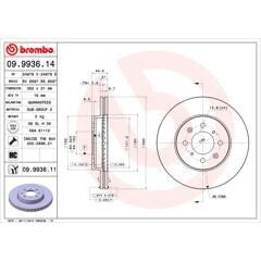 BREMBO Set van 2 remschijven 8020584222171 on Productcaster.