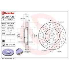 BREMBO Set van 2 remschijven 8020584225448 on Productcaster.