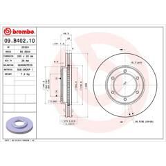 BREMBO Set van 2 remschijven 8020584036594 on Productcaster.