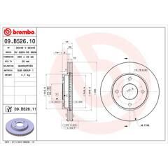 BREMBO Set van 2 remschijven 8020584214435 on Productcaster.