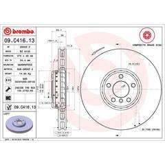 BREMBO Remschijf (per stuk) 8020584039366 on Productcaster.