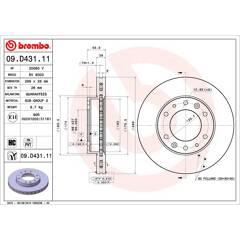 BREMBO Remschijf (per stuk) 8020584310908 on Productcaster.