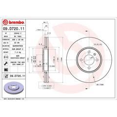 BREMBO Set van 2 remschijven 8020584239407 on Productcaster.