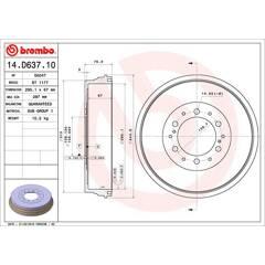 BREMBO Bremstrommel 8020584236314 on Productcaster.