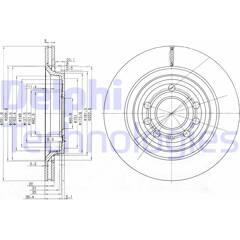 DELPHI Bremssatz (2 Bremsscheiben) 5012759971154 on Productcaster.