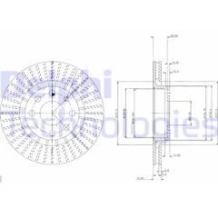 DELPHI Bremssatz (2 Bremsscheiben) 5012759773888 on Productcaster.