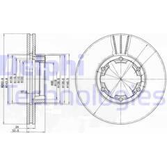 DELPHI Bremssatz (2 Bremsscheiben) 5012759420409 on Productcaster.