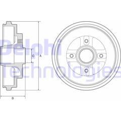 DELPHI Remtrommel 5012759561430 on Productcaster.