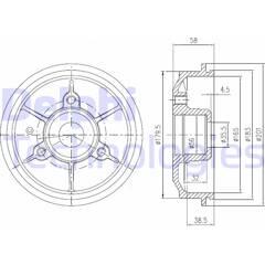 DELPHI Remtrommel 5012759599075 on Productcaster.