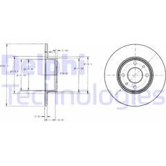 DELPHI Set van 2 remschijven 5012759423219 on Productcaster.