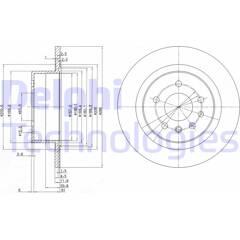 DELPHI Set van 2 remschijven 5012759960073 on Productcaster.