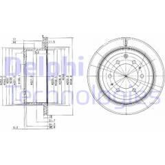 DELPHI Set van 2 remschijven 5012759064269 on Productcaster.