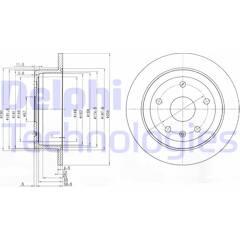 DELPHI Set van 2 remschijven 5012759159378 on Productcaster.