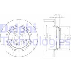 DELPHI Set van 2 remschijven 5012759285053 on Productcaster.