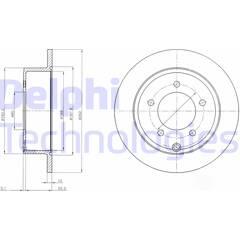 DELPHI Set van 2 remschijven 5012759434932 on Productcaster.