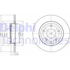 DELPHI Set van 2 remschijven 5012759531396 on Productcaster.