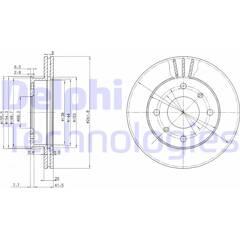 DELPHI Set van 2 remschijven 5012759426135 on Productcaster.