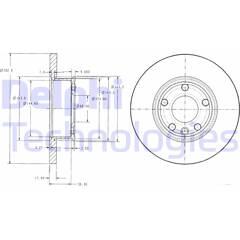 DELPHI Set van 2 remschijven 5012759960400 on Productcaster.