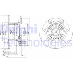 DELPHI Remschijf (per stuk) 5012759403013 on Productcaster.