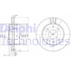 DELPHI Set van 2 remschijven 5012759064405 on Productcaster.