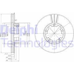 DELPHI Set van 2 remschijven 5012759066966 on Productcaster.