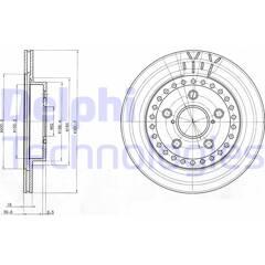 DELPHI Set van 2 remschijven 5012759152669 on Productcaster.