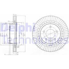 DELPHI Remschijf (per stuk) 5012759529751 on Productcaster.