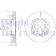 DELPHI Remschijf (per stuk) 5012759386484 on Productcaster.