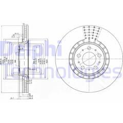 DELPHI Remschijf (per stuk) 5012759370148 on Productcaster.