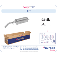 FAURECIA Kit silencieux arrière easy2fit 3701210102108 on Productcaster.