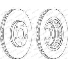 FERODO Set van 2 remschijven 4060426033910 on Productcaster.