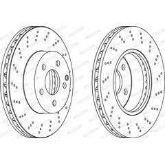 FERODO Set van 2 remschijven 4060426034061 on Productcaster.