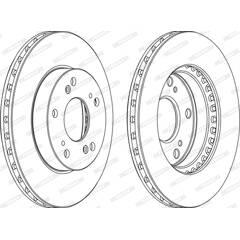 FERODO Set van 2 remschijven 4060426034177 on Productcaster.