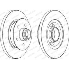 FERODO Set van 2 remschijven 5016687154290 on Productcaster.