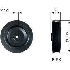 GATES Poulie damper 5414465737169 on Productcaster.