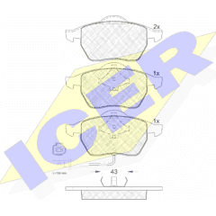 ICER Remblokkenset voor 8424073081841 on Productcaster.