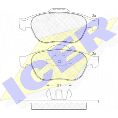 ICER Remblokkenset voor 8424073083906 on Productcaster.