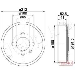 JAPKO Bremstrommel 8052553581637 on Productcaster.