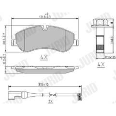 JURID Bremsbeläge vorne 4044197013791 on Productcaster.