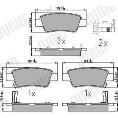 JURID Bremsbelagsatz hinten 3306437172752 on Productcaster.