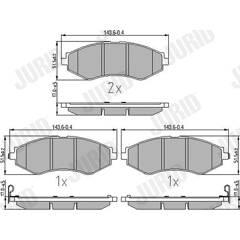 JURID Remblokkenset voor 3306435053237 on Productcaster.