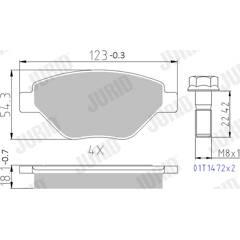 JURID Remblokkenset voor 3306437038218 on Productcaster.