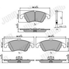 JURID Remblokkenset voor 3306437101820 on Productcaster.