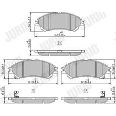 JURID Remblokkenset voor 4060426050917 on Productcaster.