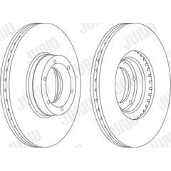 JURID Set van 2 remschijven 3306437210874 on Productcaster.