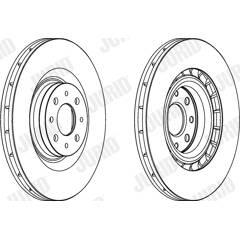 JURID Set van 2 remschijven 4044197965168 on Productcaster.