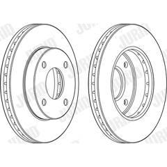 JURID Set van 2 remschijven 4060426061548 on Productcaster.