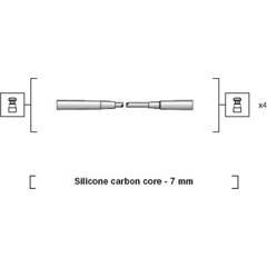 MAGNETI MARELLI Bougiekabels 8001063366982 on Productcaster.