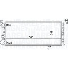 MAGNETI MARELLI Radiateur 8001063913971 on Productcaster.